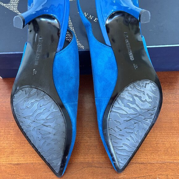 Anne Klein Vibrant blue suede shoes  8.5M - Picture 2 of 4
